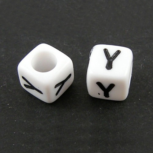 Alphabet Letter Beads (Cubes) - Y