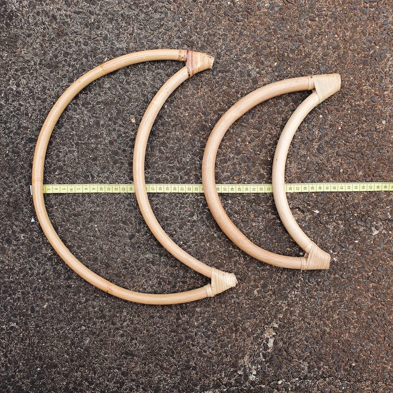 Rattan Natural Hand Made Moons - 35-38cm