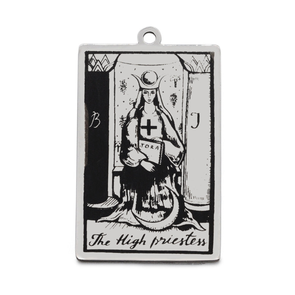 The High Priestess - Tarot Card Pendant (1)