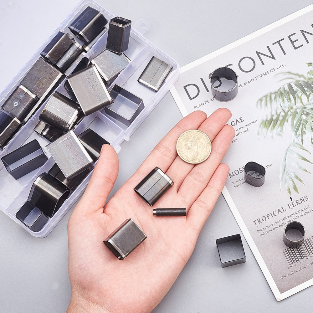 Stainless Steel Cutters (39pc) in Storage Container - Polymer Clay