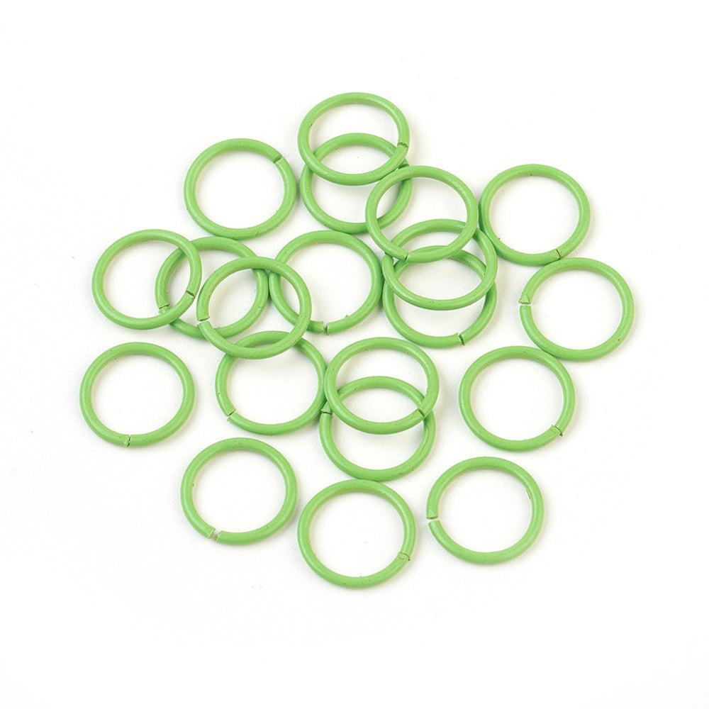 10mm Jumprings (20) - Lime