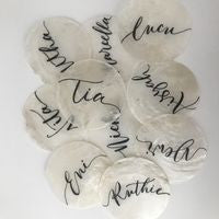 0-Hole 8cm Capiz Shells (50) - White