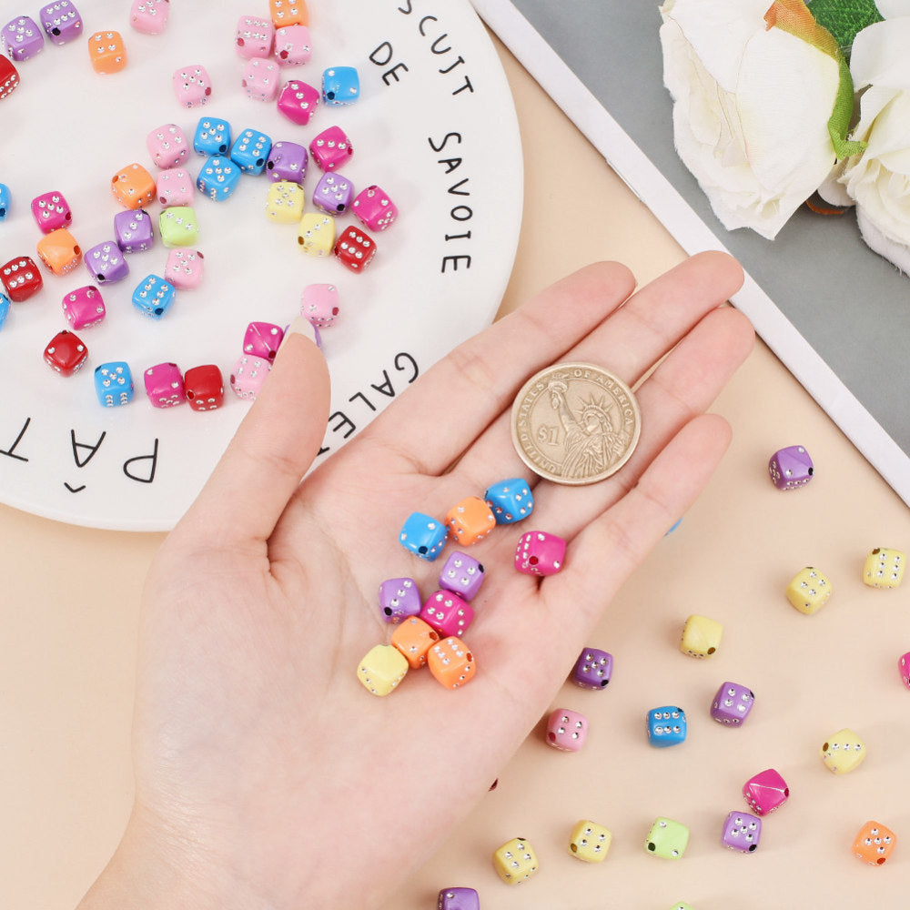 Dice 8mm Beads (25)
