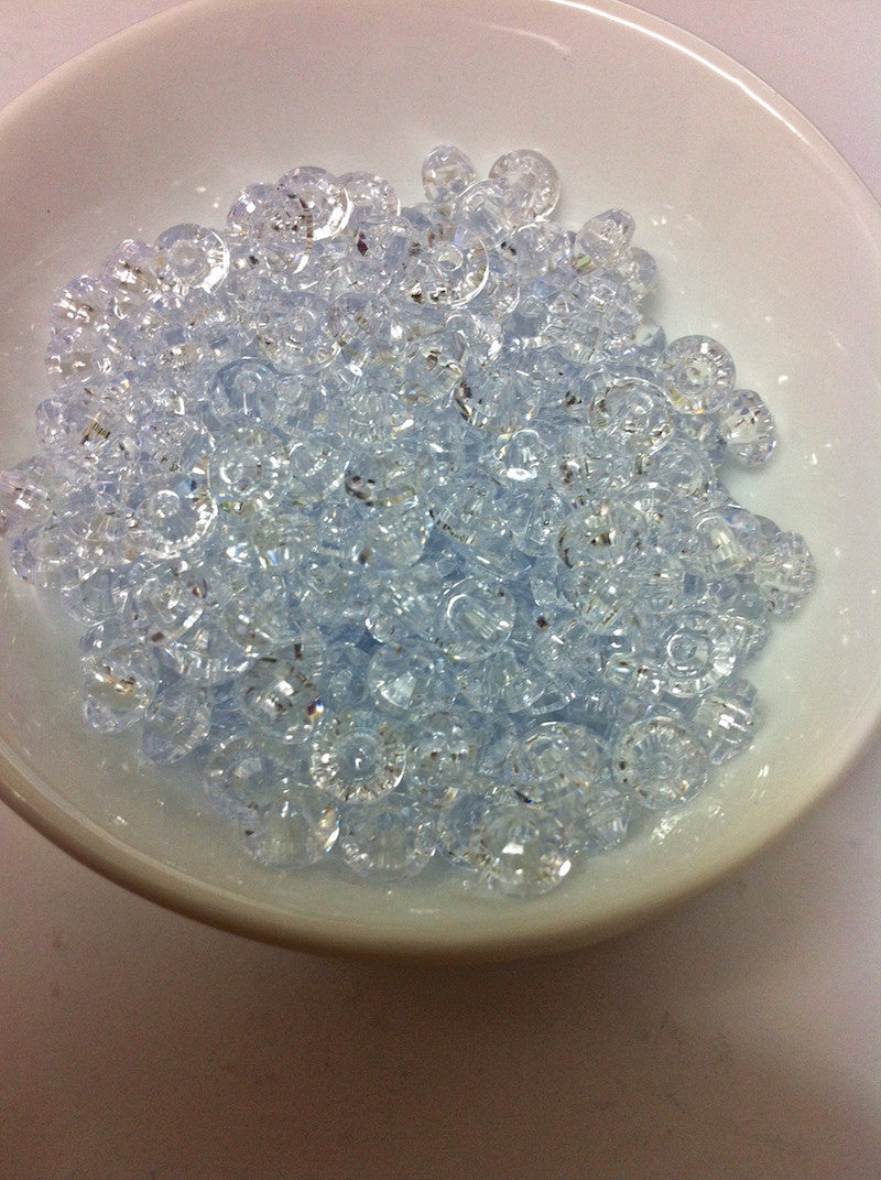 Rondelle Acrylic Beads 6x4mm (100)