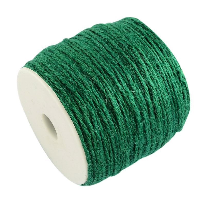 Green (10m) - 2mm Hemp String
