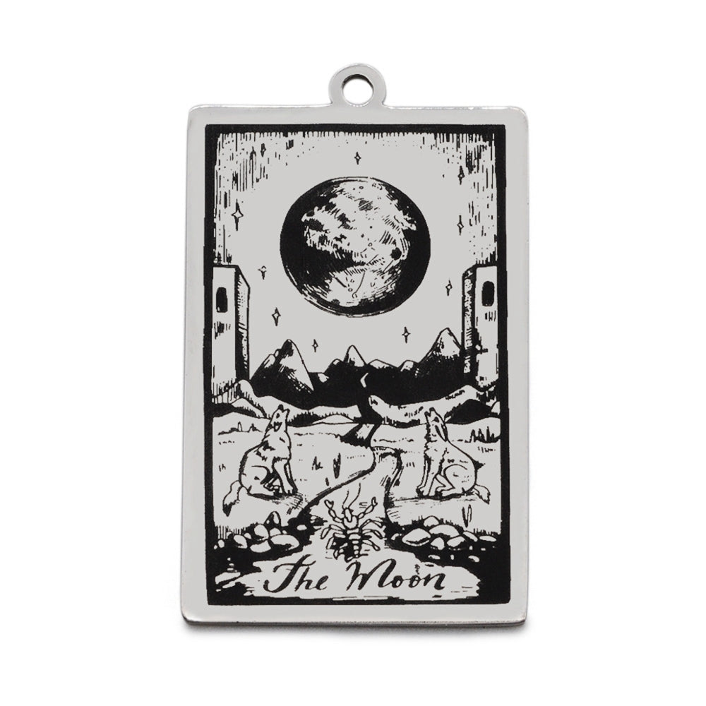 The Moon - Tarot Card Pendant (1)