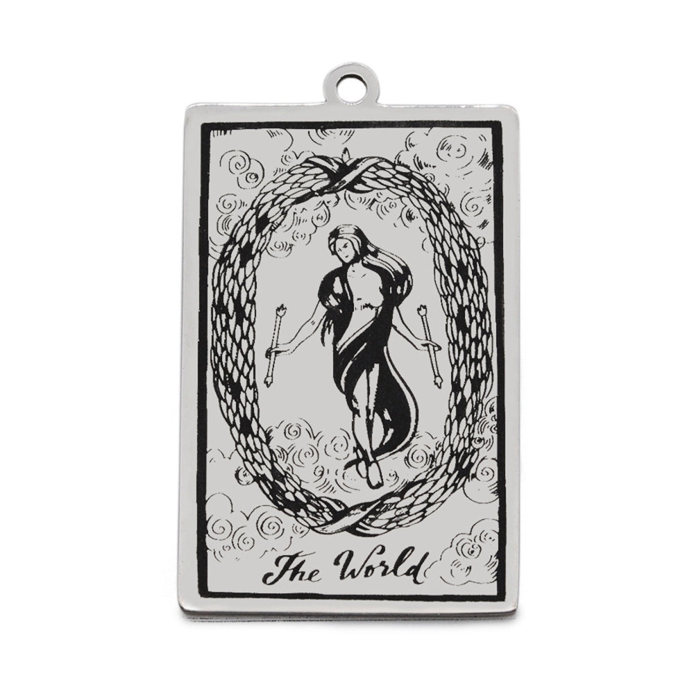 The World - Tarot Card Pendant (1)