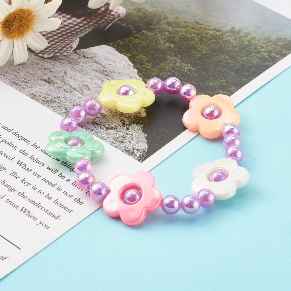 Beaded Flower Garden Bracelet