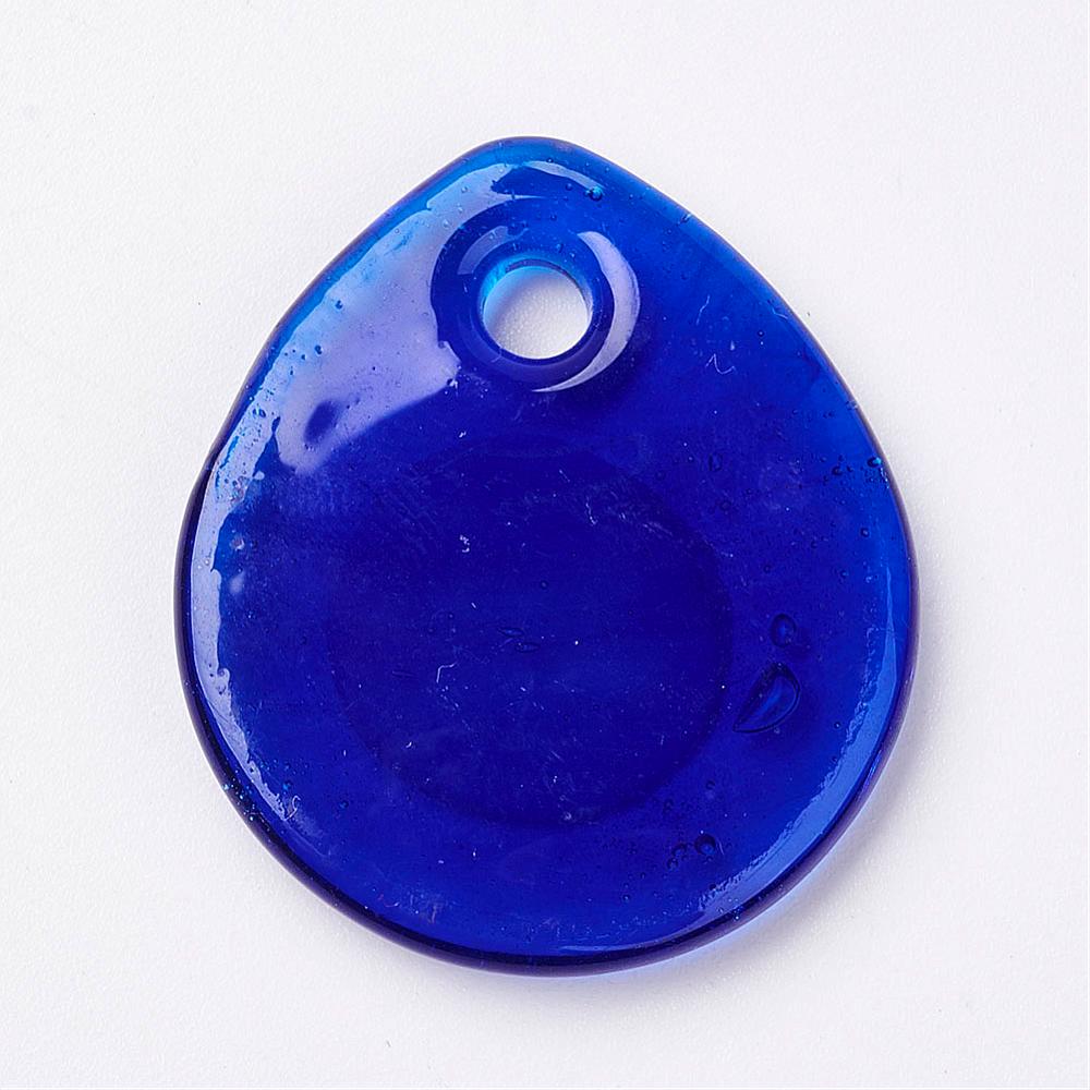 Evil Eye Teardrop Glass Pendant (1)
