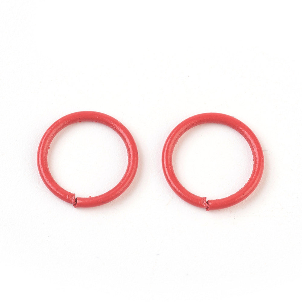 10mm Jumprings (20) - Red