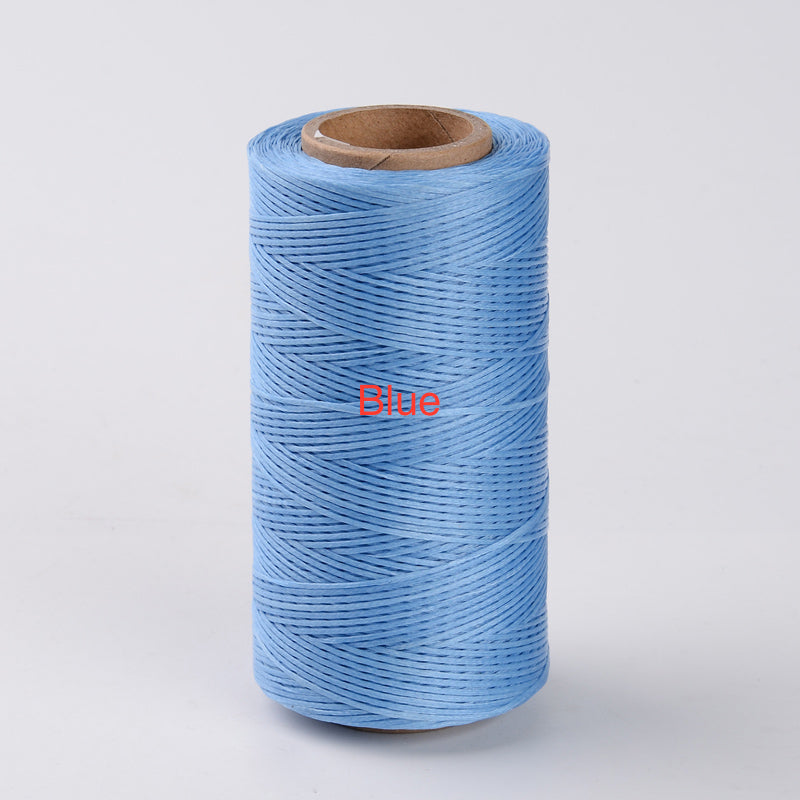 Blue (10m) - 1x0.3mm Flat Waxed Cord