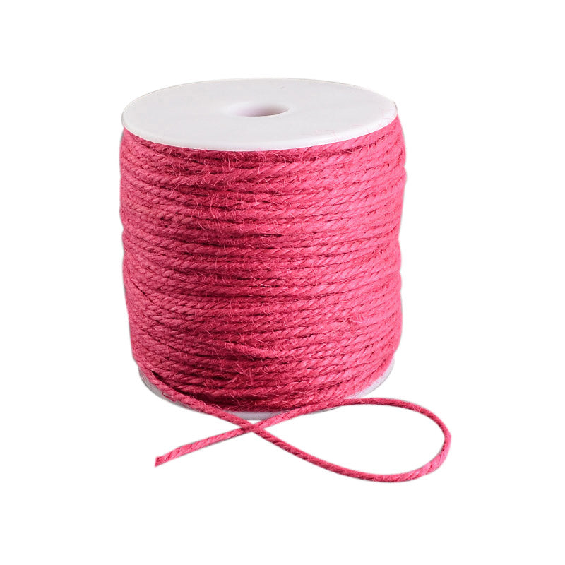 Cerise Pink (10m) - 2mm Hemp String
