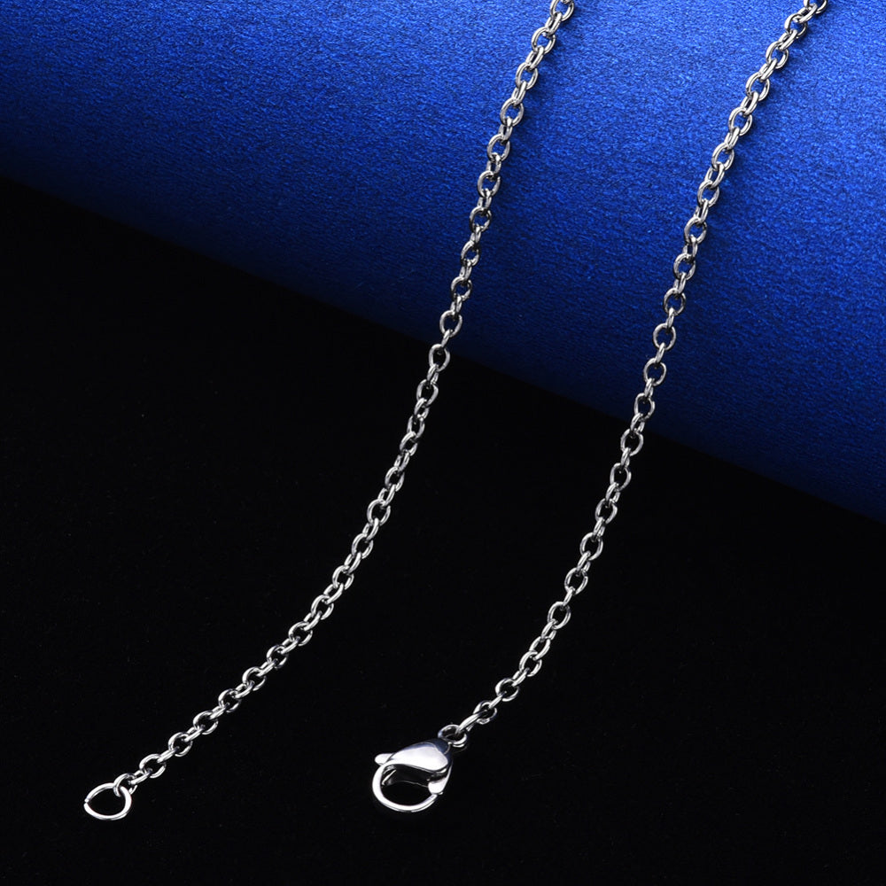 50cm Stainless Steel Cable Chain - Platinum