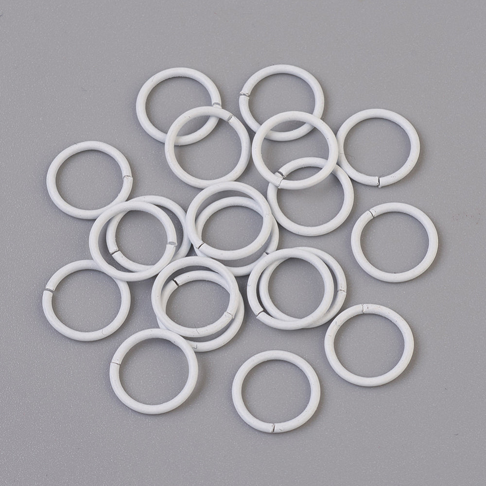 10mm Jumprings (20) - White