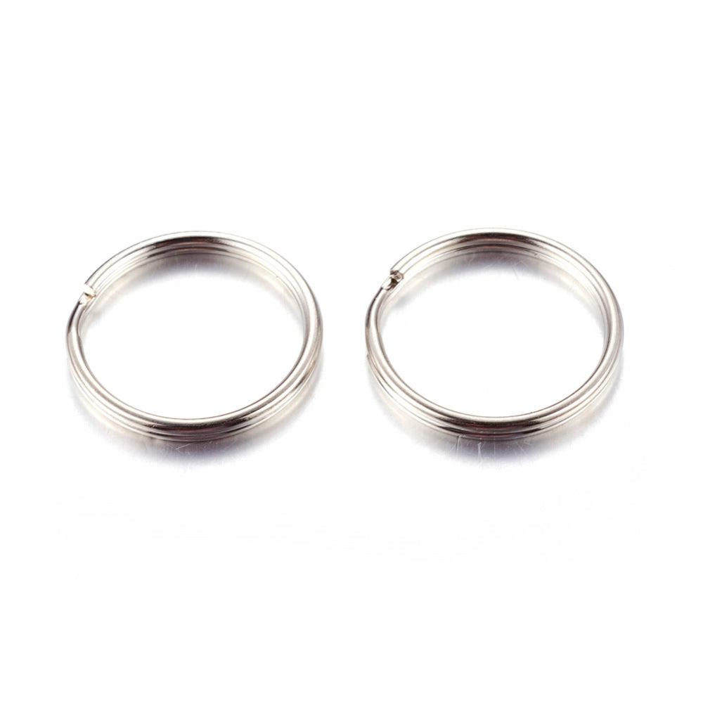 20mm Splitrings Silver Tone - Qty: 20