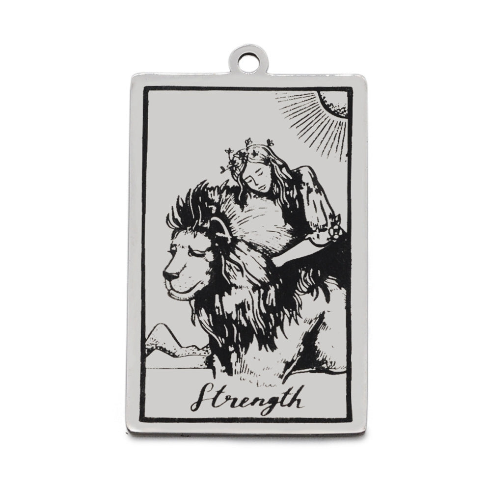 Strength - Tarot Card Pendant (1)