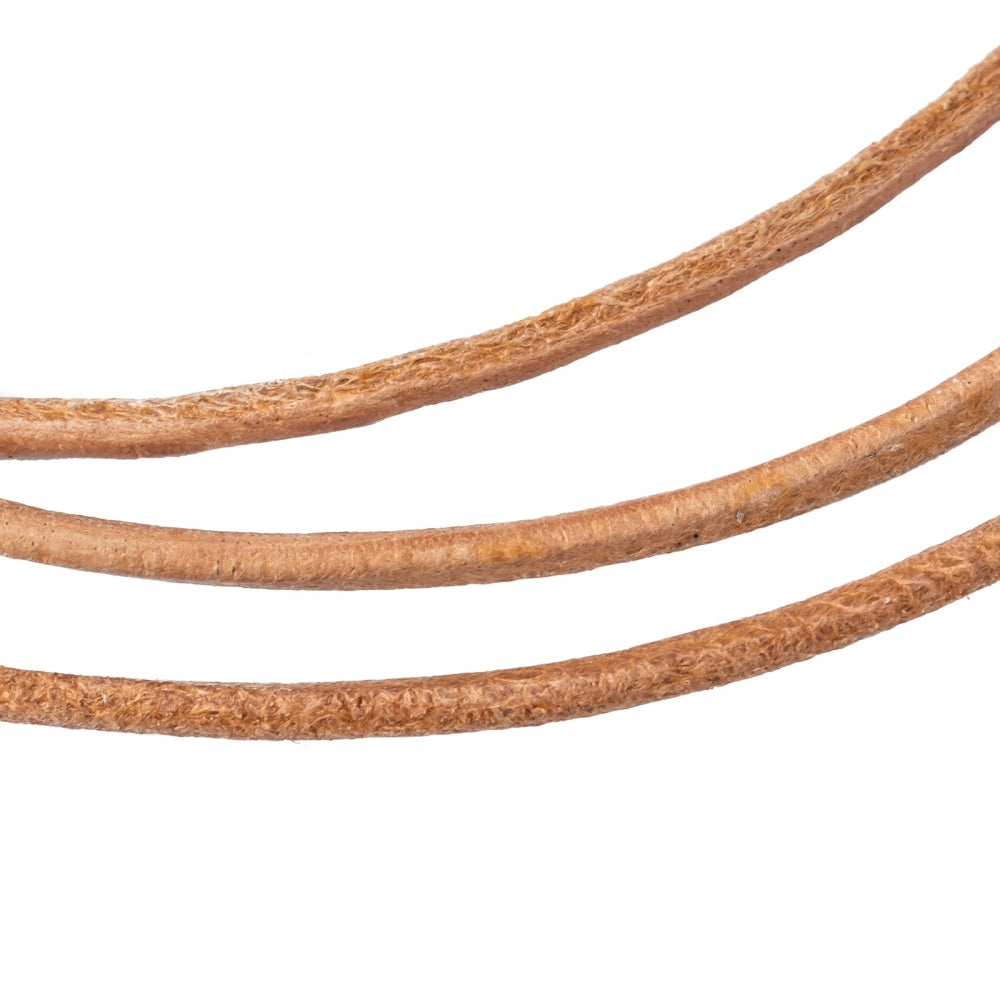 2mm Round Leather Cord (10m) - Peru