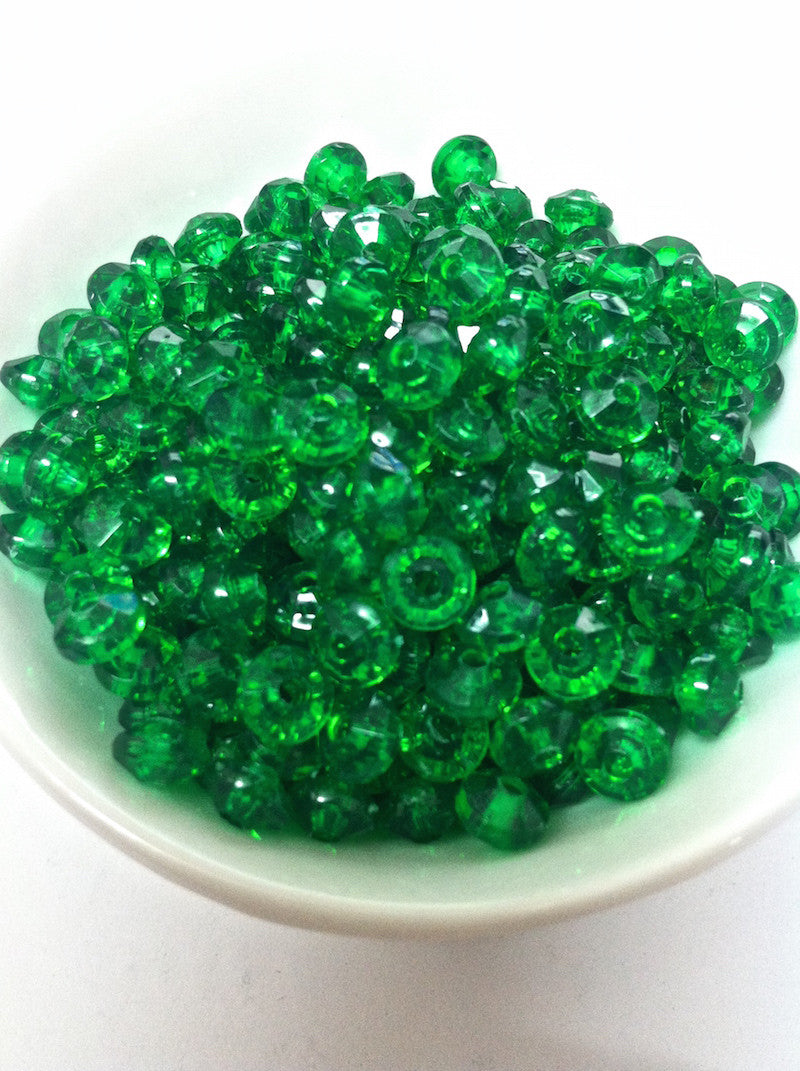 Rondelle Acrylic Beads 6x4mm (100)