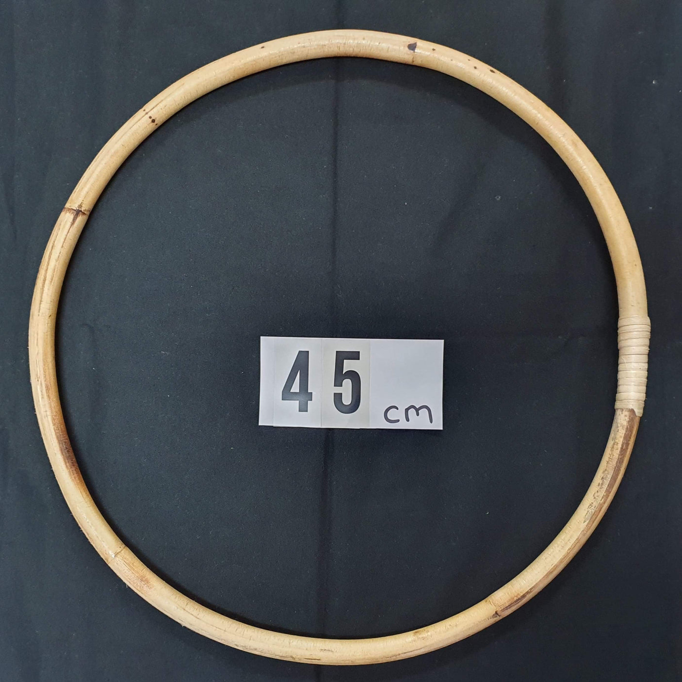 22cm Thin Rattan Hoop - Natural & Handmade