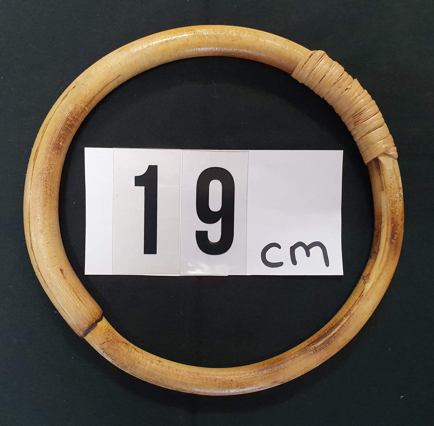 22cm Thin Rattan Hoop - Natural & Handmade