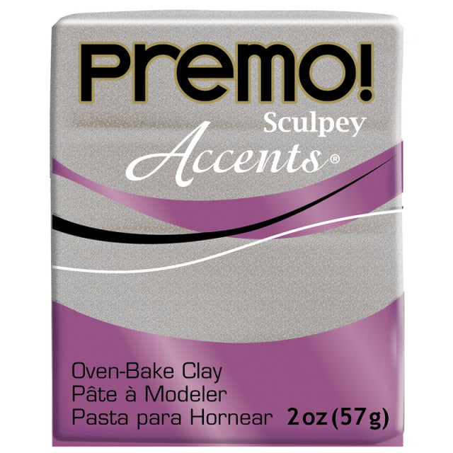 White Gold Glitter (57g) - Premo! Sculpey Polymer Clay