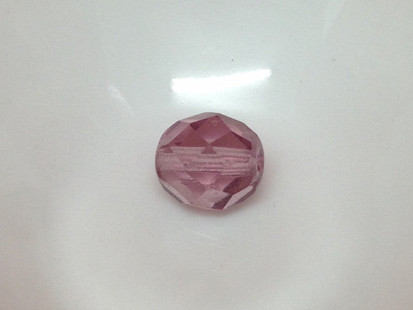 8mm Czech Firepolished Purple - Bead Shack