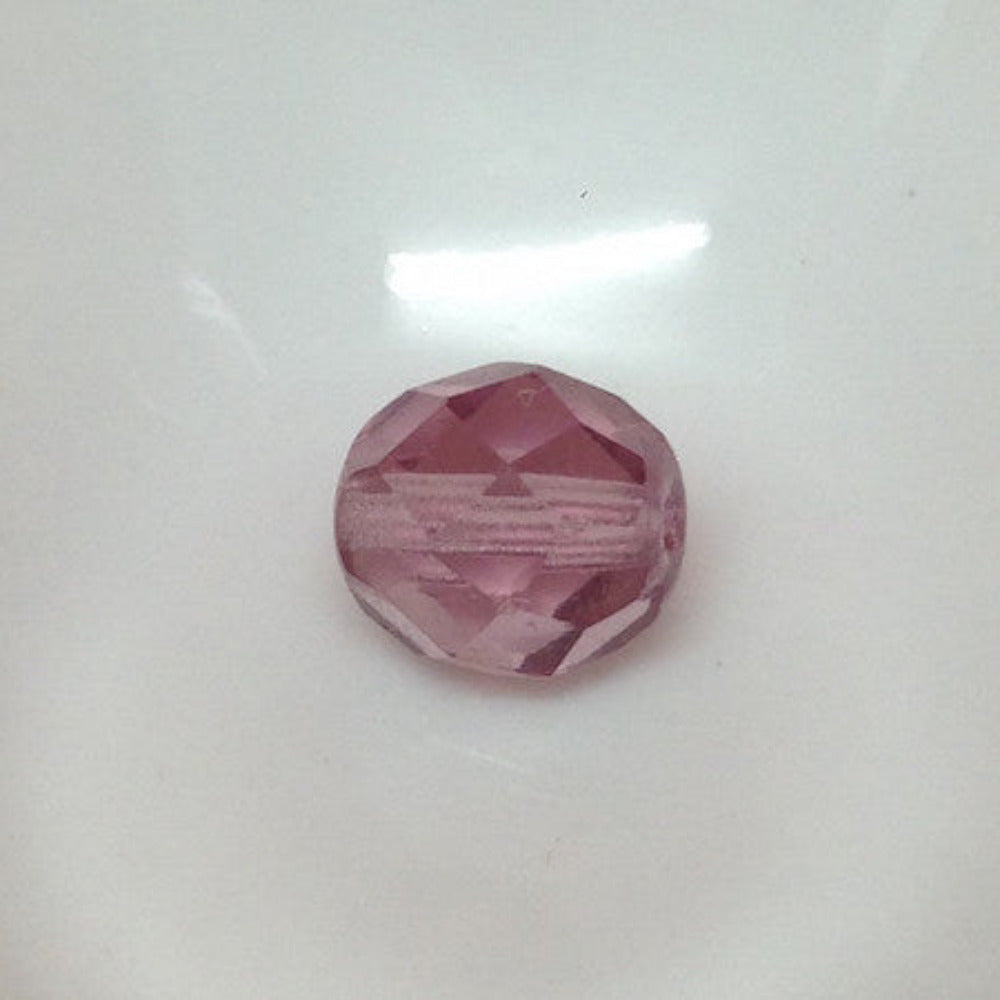 8mm Czech Firepolished Purple - Bead Shack