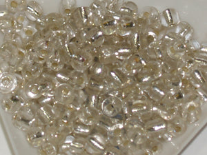 Clear - 6/0 Silverlined (50g) - Seed Beads