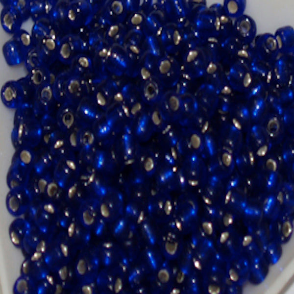 Dark Blue - 8/0 Silverlined (50g) - Seed Beads