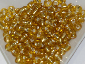 Gold - 6/0 Silverlined (50g) - Seed Beads