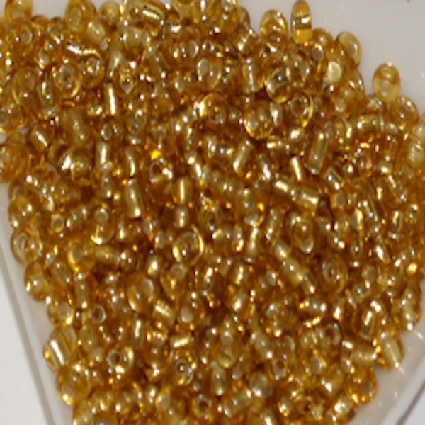 Gold - 8/0 Silverlined (50g) - Seed Beads