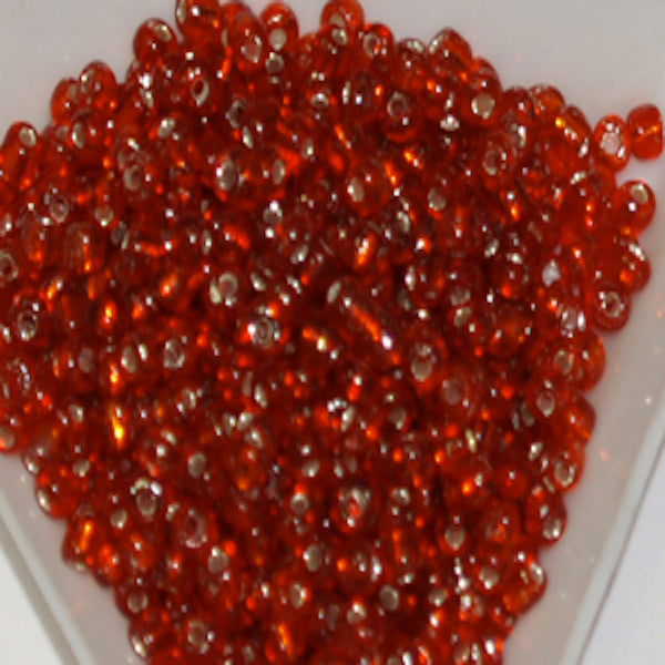 Red - 12/0 Silverlined (50g) - Seed Beads
