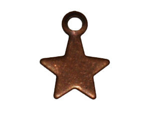 Ancient Brass Star Charm Qty: 50