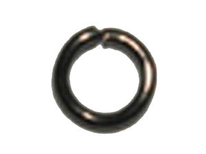 Black Nickel 8 x 1.4 mm Steel Jumprings Qty: 50