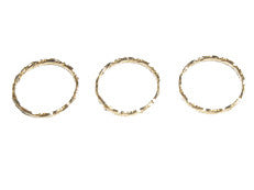 Twisted Closed Rings 15mm - 2 colours available