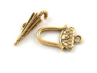 Handbag & Umbrella Toggle - Gold Tone Qty: 1 - Bead Shack