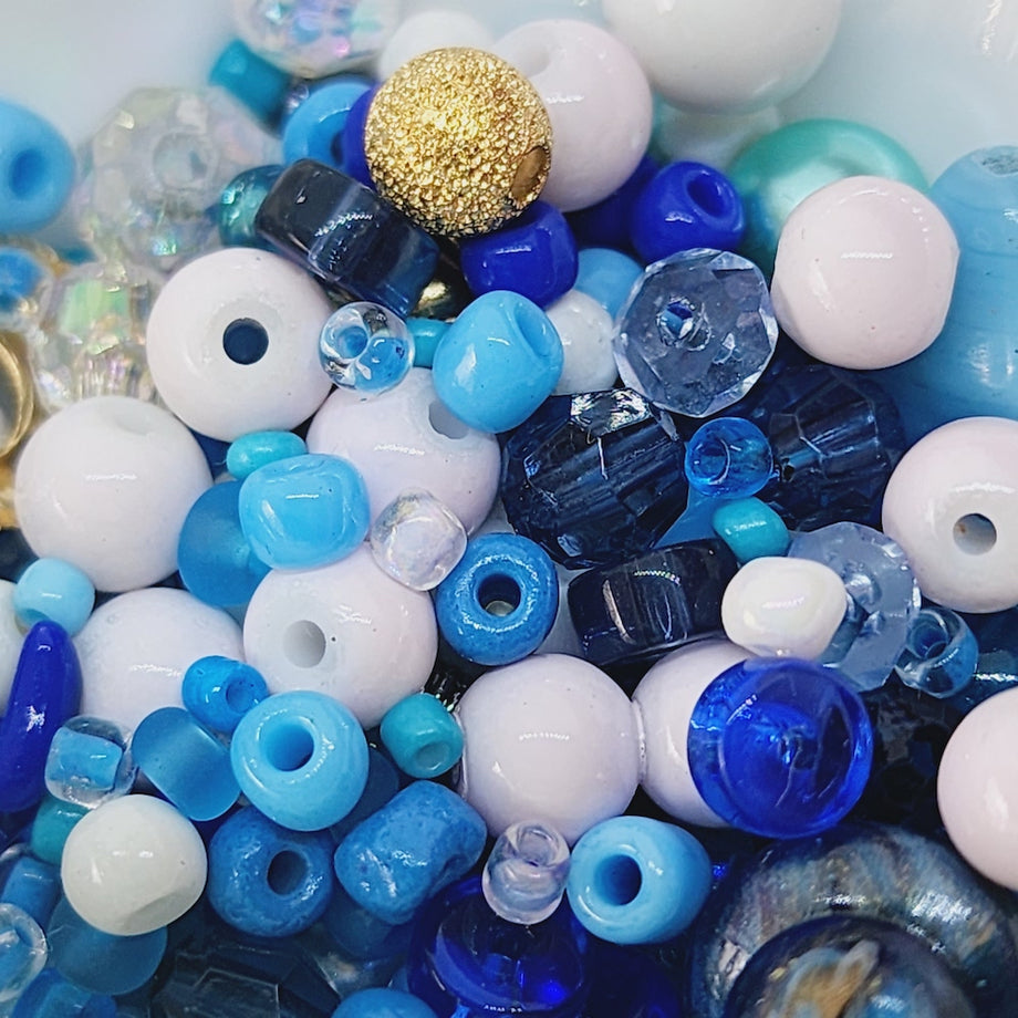 Mix of Vintage Lucite & Acrylic Plastic Beads ~ Various Shapes & Colors