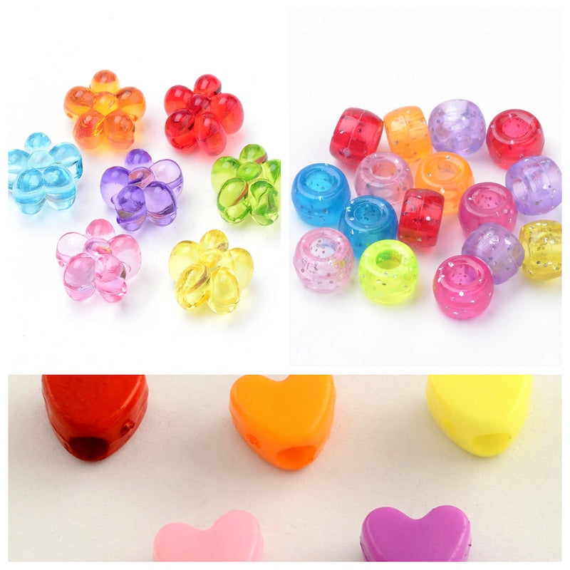 100 Acrylic Beads Size 10mm, Transparent or Opaque Rainbow AB Mixed Color,  Bubble Beads, DIY Jewelry Making, Kid's Crafts, Bulk Large Beads -   Israel