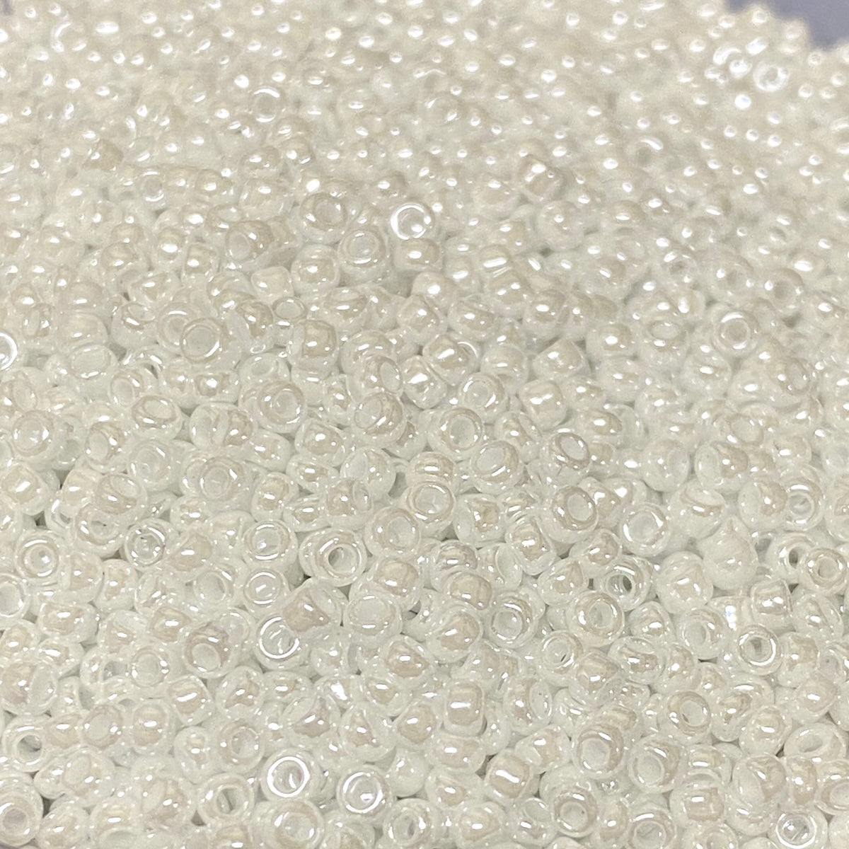 12/0 (#743) White Opaque Lustre - 22g Tube