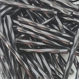30mm Twisted Bugle Black Opaque - 15g Tube (Czech)