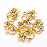 Flower Toggle (1) - Antique Gold
