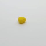 6mm Heart (100) - Yellow Opaque - Vintage Czech Glass Beads