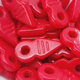 Tuareg Talhakimt (50) - Red Opaque Lustre - Vintage Czech Glass Beads