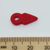 Tuareg Talhakimt (10) - Red Opaque Lustre - Vintage Czech Glass Beads