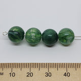 10mm Round (25) - Jade - Gemstone Look Vintage Lucite Beads - Bead Shack