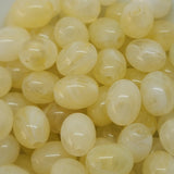 10mm Oval (50) - Citrine - Gemstone Look Vintage Lucite Beads