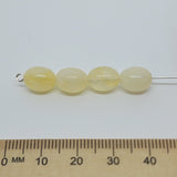 10mm Oval (50) - Citrine - Gemstone Look Vintage Lucite Beads