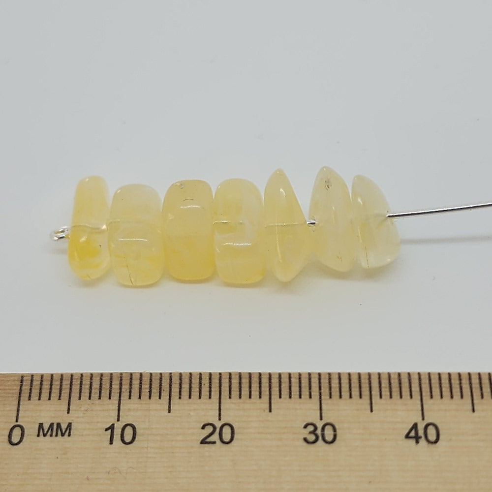 12mm Chip (50) - Citrine - Gemstone Look Vintage Lucite Beads