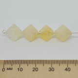 12x10mm Bicone (25) - Citrine - Gemstone Look Vintage Lucite Beads
