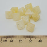 12x10mm Bicone (25) - Citrine - Gemstone Look Vintage Lucite Beads